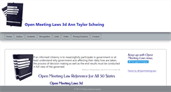 Desktop Screenshot of openmeetinglaws.com